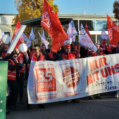 8 Prozent Streik IG Metall Gewerkschaft Protest